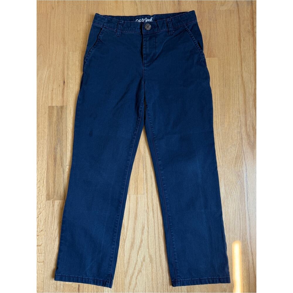 Bundle Cat & Jack Navy Blue Straight-Leg Chinos Boys Size 8 - Picture 2 of 10